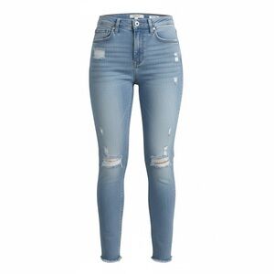 Kensie Light Blue Distressed Skinny Jeans